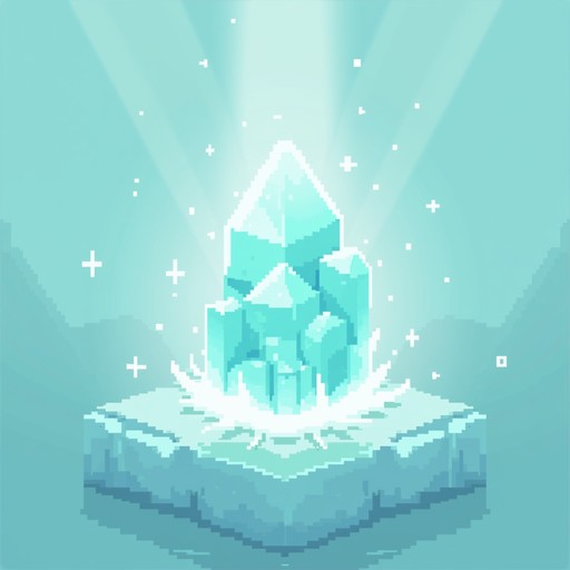 Free Glowing Crystal Dreams Image - Crystal, Pixel, Art | Download at ...
