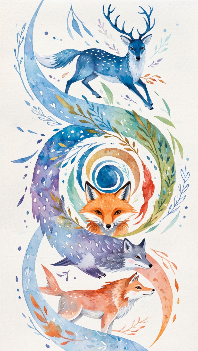 Free Spiraling Nature Magic Image - Watercolor, Transformation, Spiral ...