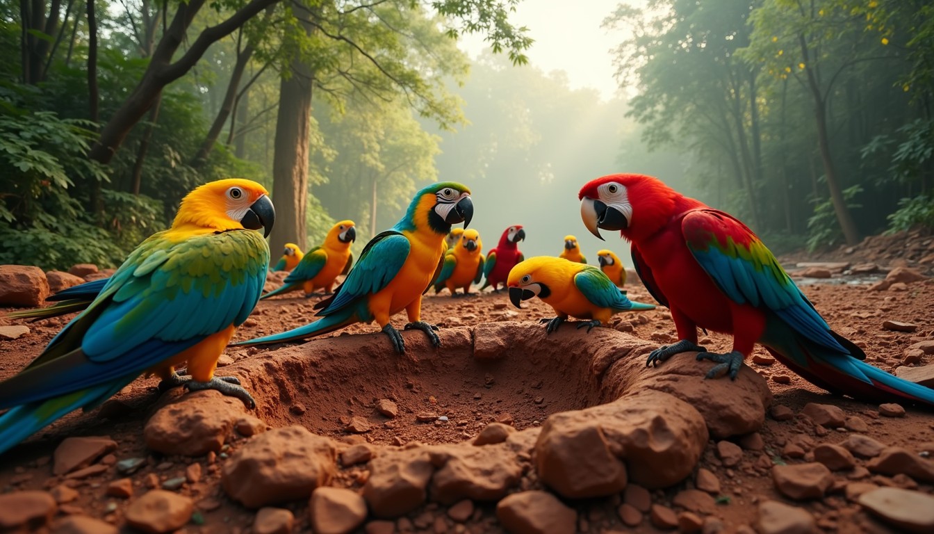 Free Vibrant rainforest macaws Image - Macaws, Parrots, Rainforest ...