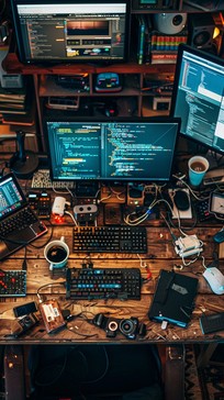 Free Tech Workspace Setup Image - Technology, Workspace, Computers ...