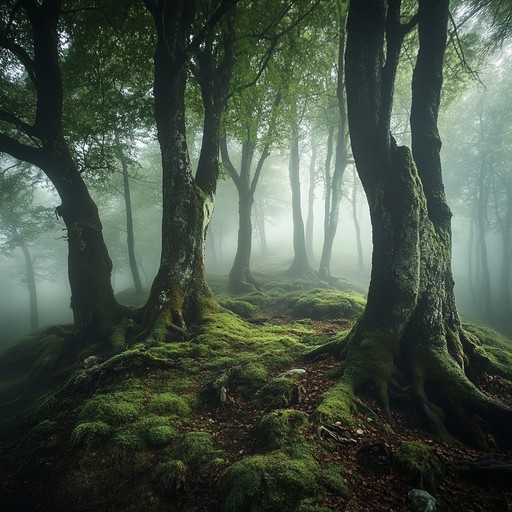 Gnarled Tree Mist Free Misty Forest Tree Image - Tree, Fog, Mist | Download at StockCake