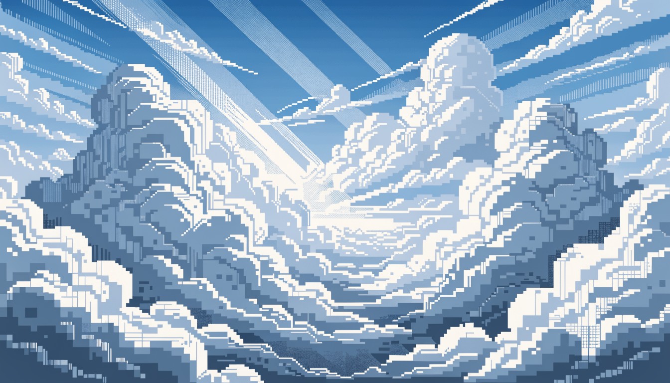 Free Divine Pixel Clouds Image - Pixel, Cloudscape, Sunbeams | Download ...