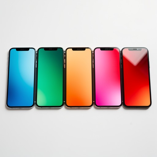 Color Code For Phones Free Colorful stacked smartphones Image - Smartphones, Colorful ...