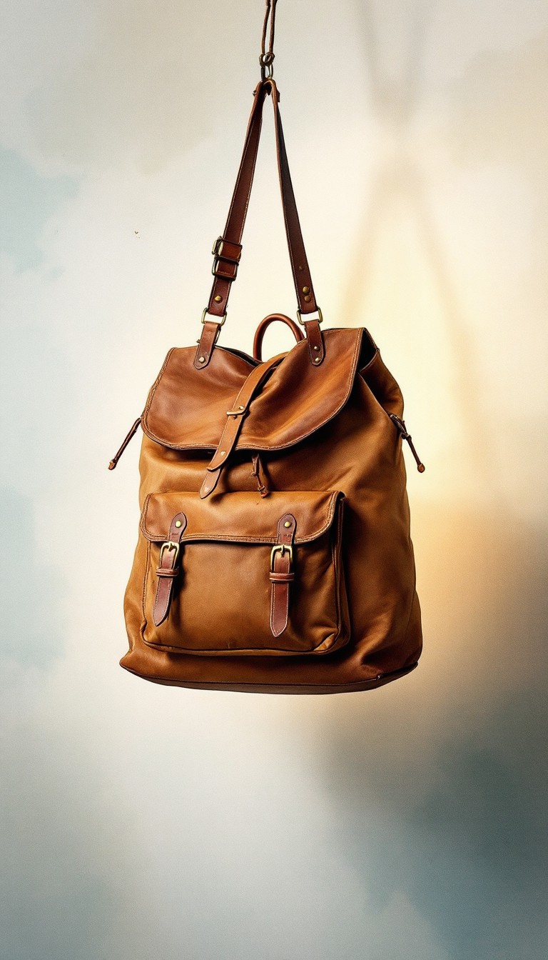 Free Weathered Leather Companion Photo - Leather, Rucksack, Vintage ...