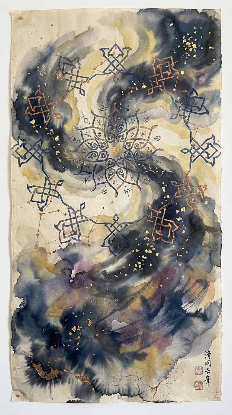 Free Celestial Ink Painting Image - Cosmos, Celestial, Nebula ...