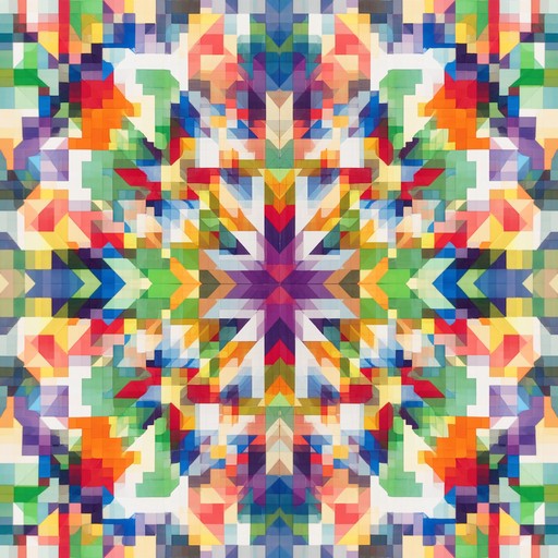 Free Pixelated Color Explosion Image - Kaleidoscope, Pixels, Geometric ...
