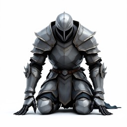 Download Defeated Knight Kneels Image - Knight, Geometric, Armor ...