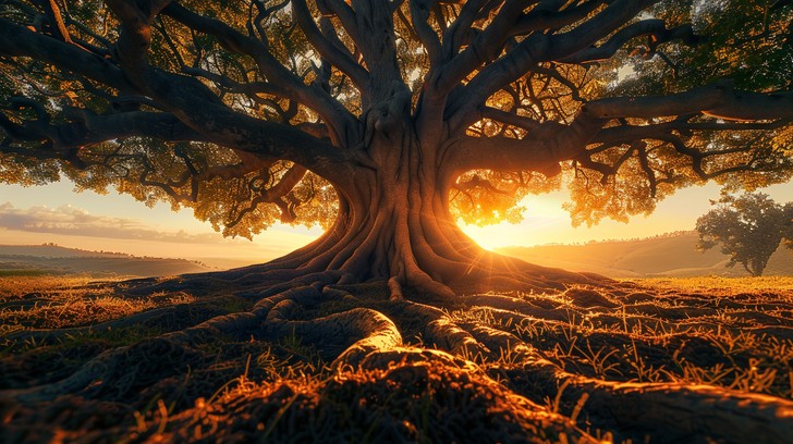 Free Majestic Tree Sunset Image - Sunset, Tree, Nature | Download at ...