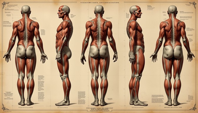 Muscle Study Evolution Free Victorian Muscle Study Image - Anatomical, Vintage, Muscles ...