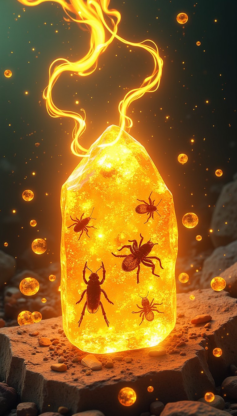 Free Glowing Amber Vessel Image - Magical, Amber, Bottle | Download at ...