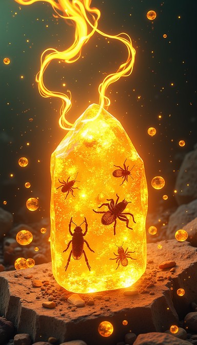 Free Glowing Amber Vessel Image - Magical, Amber, Bottle | Download at ...