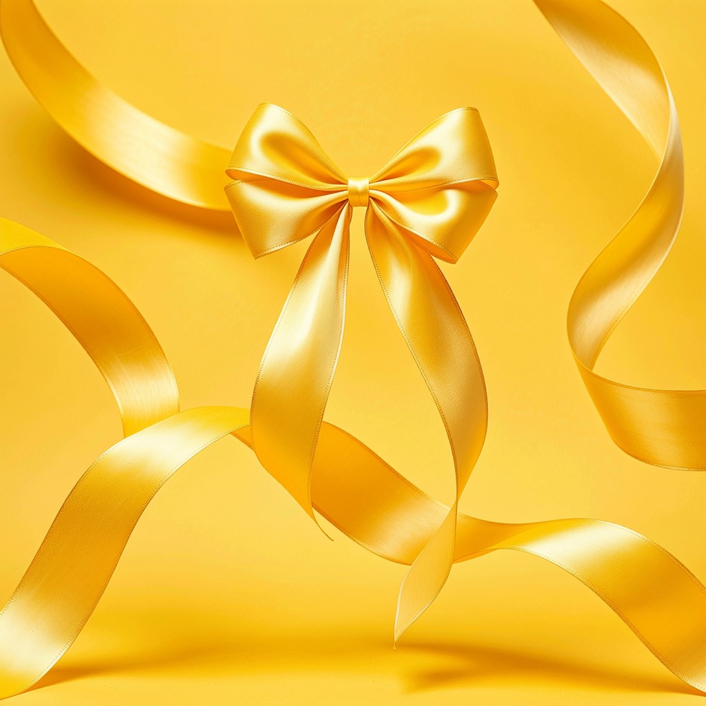 Golden Ribbo Free Golden Ribbon Elegance Image - Yellow, Ribbon, Bow | Download at ...
