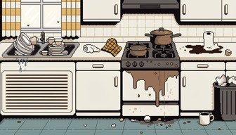 Free Retro Kitchen Mess Image - Kitchen, Pixel, Retro | Download at ...