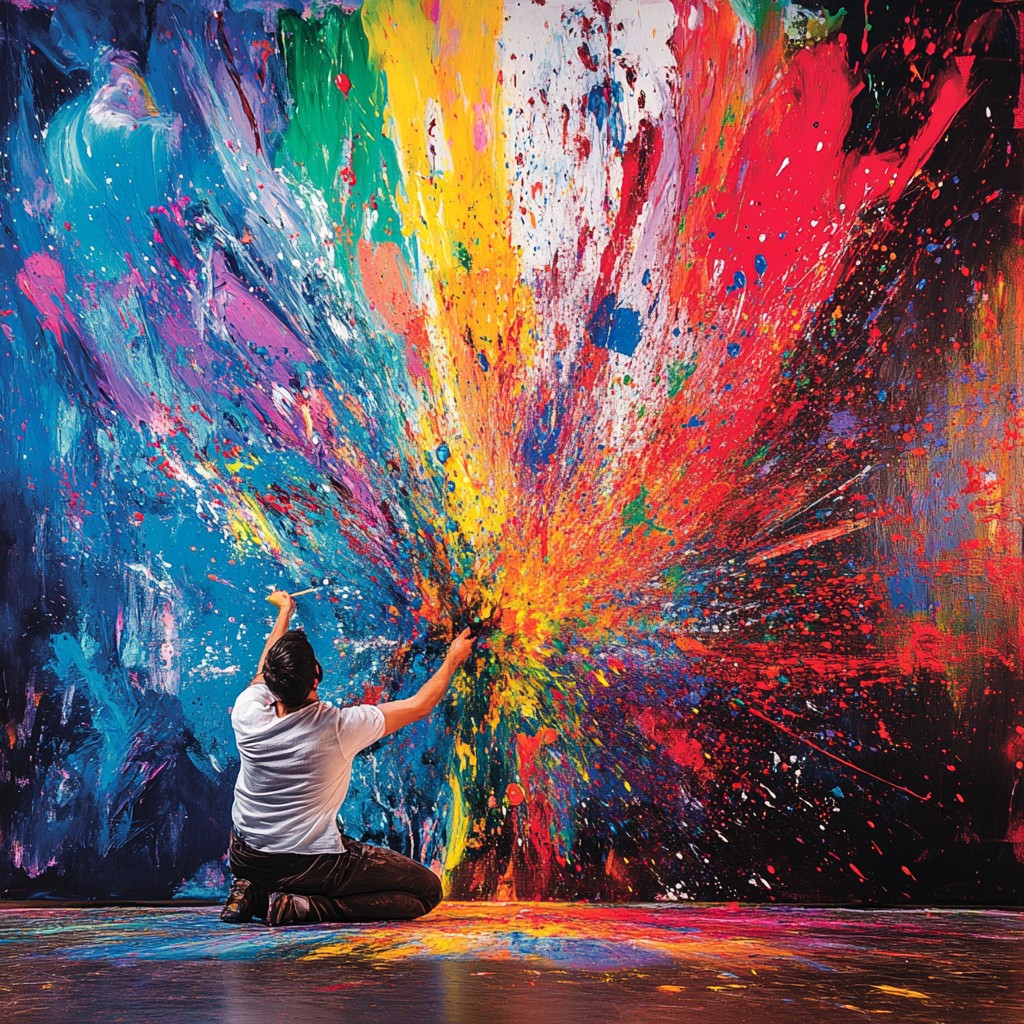 Free Explosive Color Art Image - Artist, Colors, Canvas | Download at ...