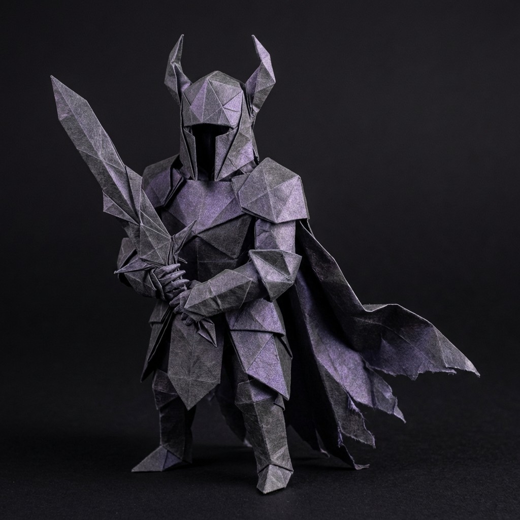 Free Cursed Paper Knight Image - Origami, Knight, Sculpture | Download ...