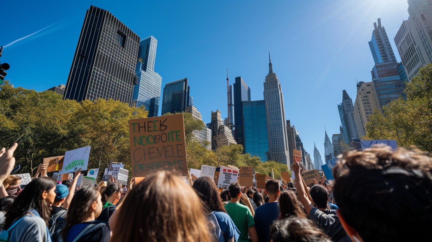 Protesters Demand Free Protesters Demand Action Image - Protest, Climate, Change ...
