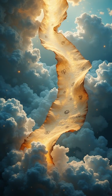 Free Celestial Ancient Scroll Image - Scroll, Mystical, Clouds ...