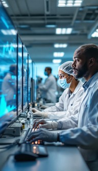 Free Scientists Analyzing Data Image - Research, Laboratory, Science ...