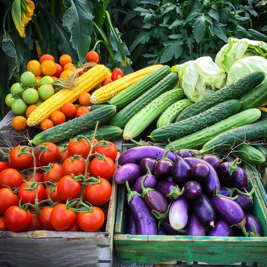 Free Colorful Vegetable Assortment Image - Vegetables, Tomatoes, Corn ...