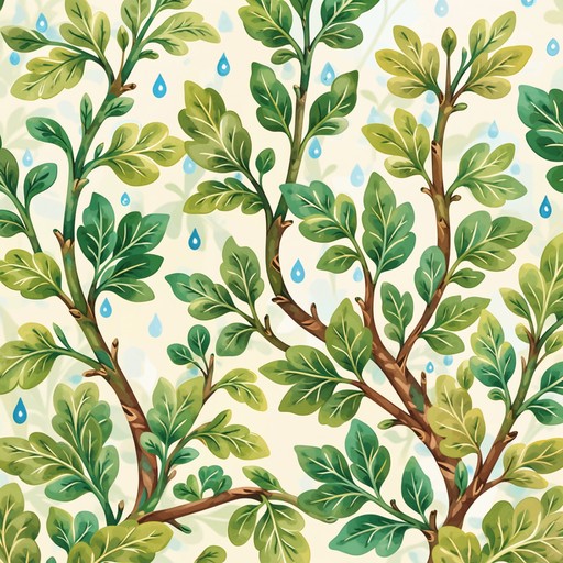 Sprouting Patterns Free Spring Growth Pattern Image - Botanical, Pattern, Spring ...