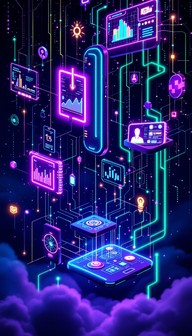 Free Digital Platforms Connected Image - Cyberpunk, Technology ...