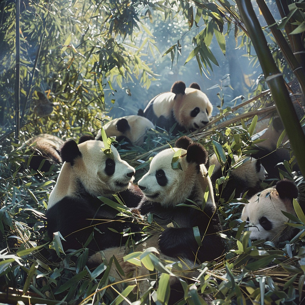 Free Pandas in Bamboo Image - Pandas, Bamboo, Forest | Download at ...
