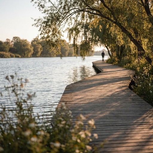 Free Peaceful Waterside Walk Image - Riverside, Pathway, Boardwalk ...