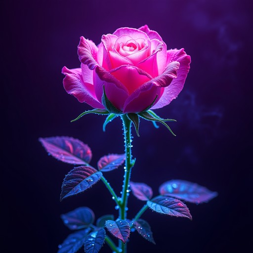 Free Cyberpunk Rose Blooms Image - Cyberpunk, Holographic, Rose ...