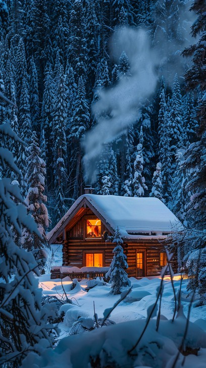 Free Cozy Winter Cabin Image - Winter, Cabin, Snow | Download at StockCake