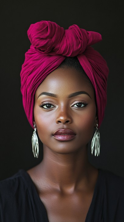 Elegant Pink Headwrap Wire Headwrap - BARBIE - Hot Pink Bold Flexible Headband  main image 3