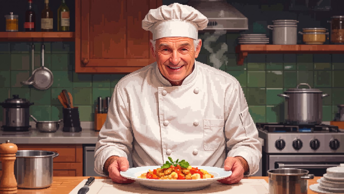 Free Proud Chef Moment Image - Chef, Pixel, Art | Download at StockCake