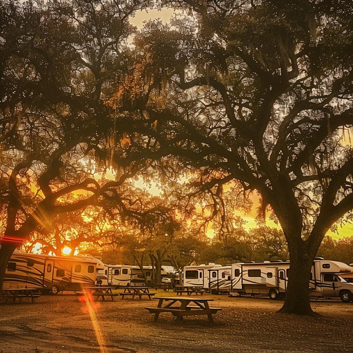 Free Sunset Camping Scene Image | Download at StockCake