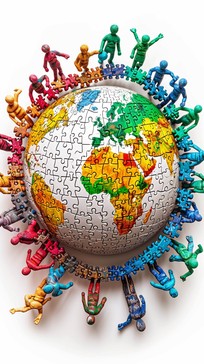 Free Global Puzzle Assembly Image - Globe, Puzzle, Miniature | Download ...