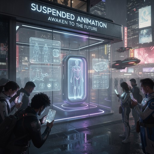 Animation Pod Free Future Sleep Technology Image - Futuristic, Cyberpunk, Hologram ...