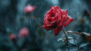 Rainfall Roses Background Free Rainy Rose Bloom Image - Rose, Red, Rain | Download at StockCake