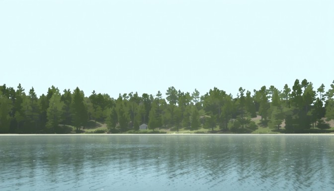 Free Serene Lake View Image - Lake, Forest, Pines | Download at StockCake