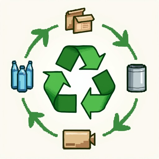 Recycleable Paper Pixel Free Green Renewal Process Image - Recycling, Sustainability, Green ...