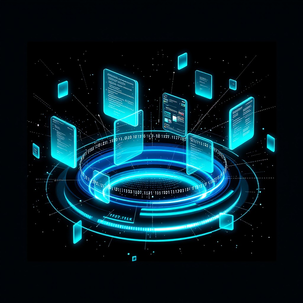 Free Holographic Data Orbit Image - Holographic, Digital, Cyber ...