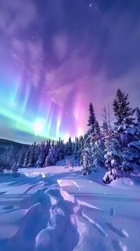 Free Aurora Winter Wonderland Image - Aurora, Borealis, Winter ...