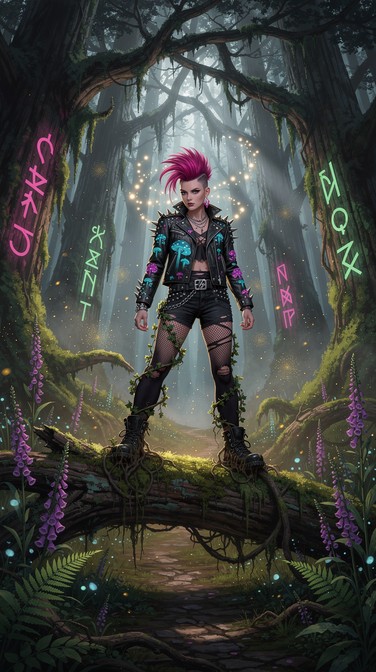 Magic Punk Look Free Punk Meets Magic Image - Punk, Forest, Magical | Download at StockCake