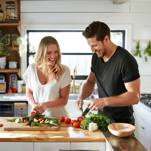 Free Cooking Together Happily Image - Cooking, Couple, Kitchen ...