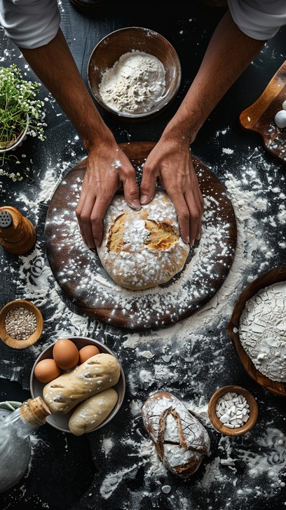 Free Baking Rustic Bread Image - Baking, Hands, Dough | Download at ...