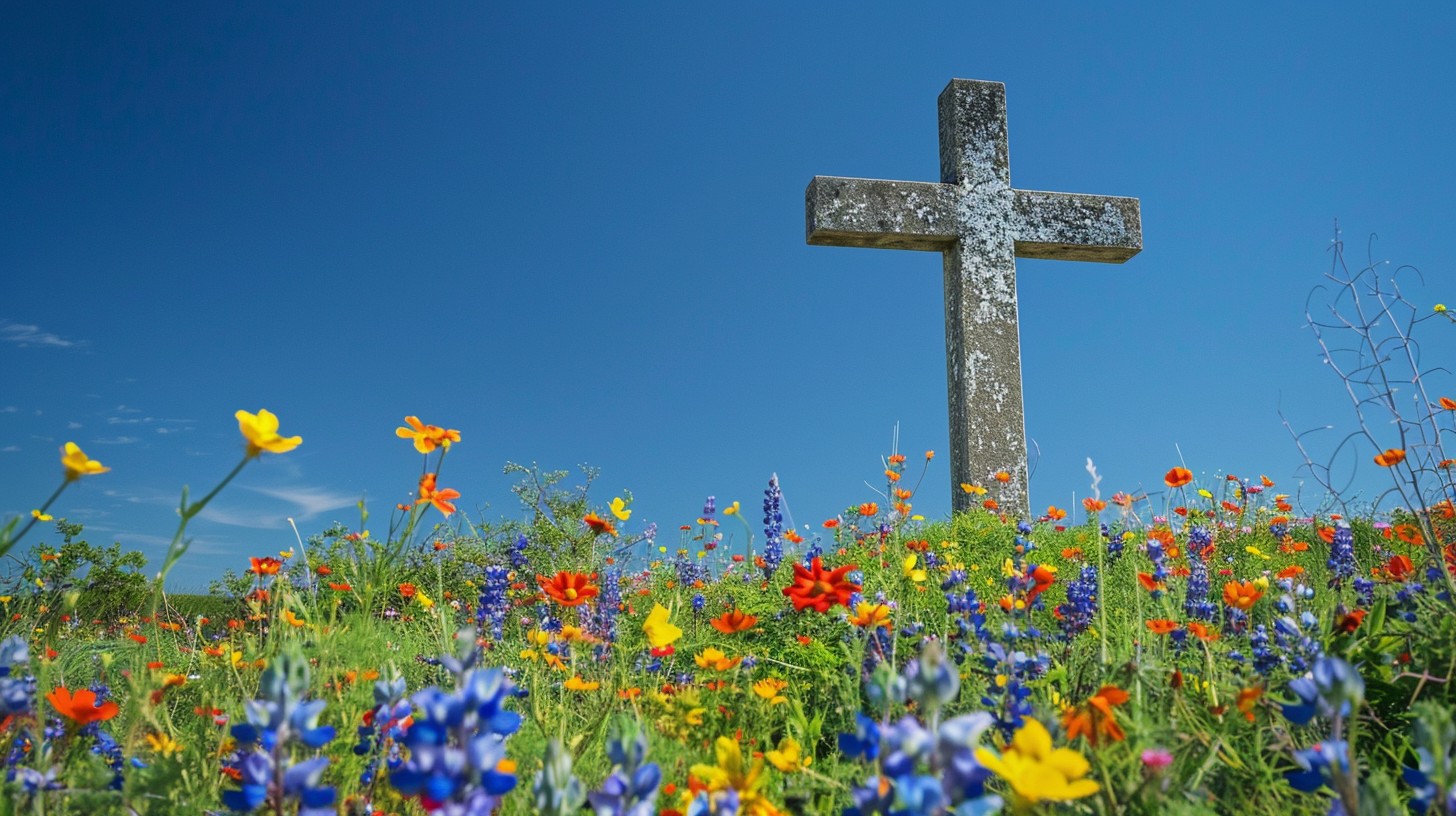 Meander Cross Free Wildflower Meadow Cross Image - Wildflowers, Meadow, Cross ...