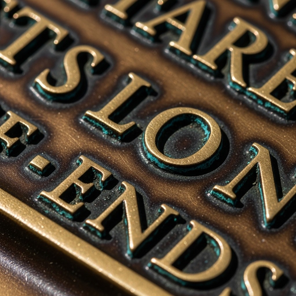 Free Weathered Bronze Letters Photo - Bronze, Plaque, Letters ...