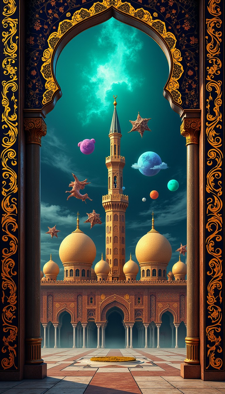Free Cosmic Syrian Portal Image - Mosque, Surreal, Cosmic | Download at ...