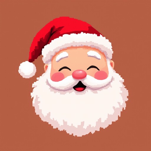 Free Pixelated Santa Joy Image - Pixel, Santa, Christmas | Download at ...