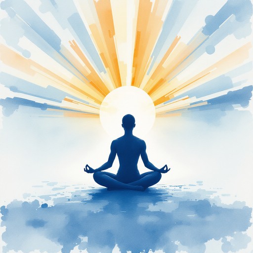 Meditator Radiating Light Free Sunrise Meditation Silhouette Image - Meditation, Mindfulness ...