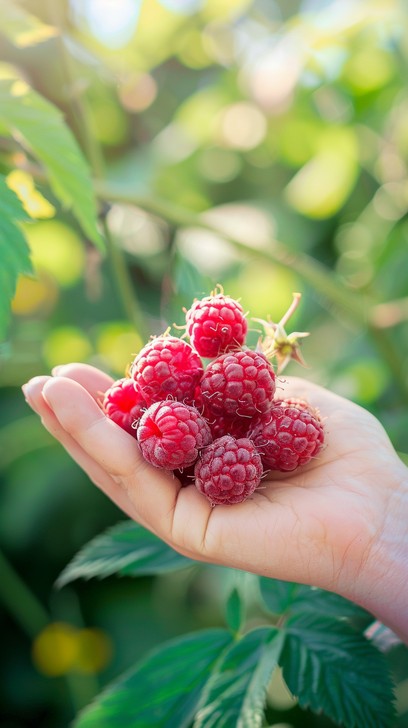 Fresh Raspberry Pics Free Harvesting Fresh Raspberries Image - Raspberries, Hand, Child ...