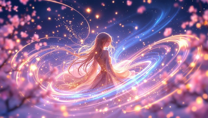 Free Transcendent Light Encounter Image - Anime, Ethereal, Cosmic ...