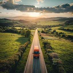 Free Sunset road trip Image - Sunset, Road, Van | Download at StockCake